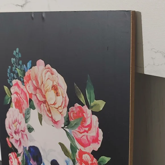 Floral Skull Wall Art - Picture 3 of 7